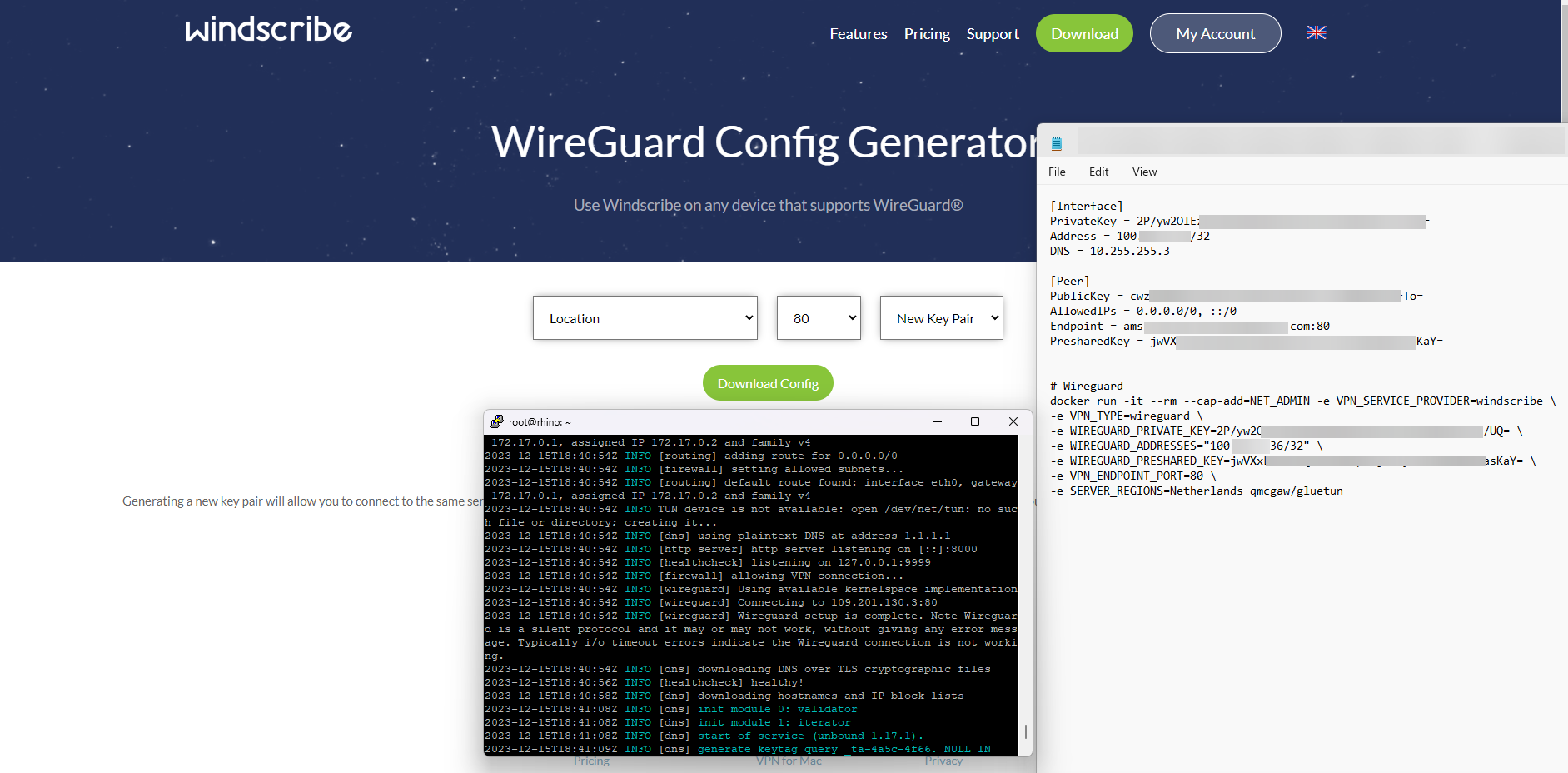 WireGuard and Windscribe