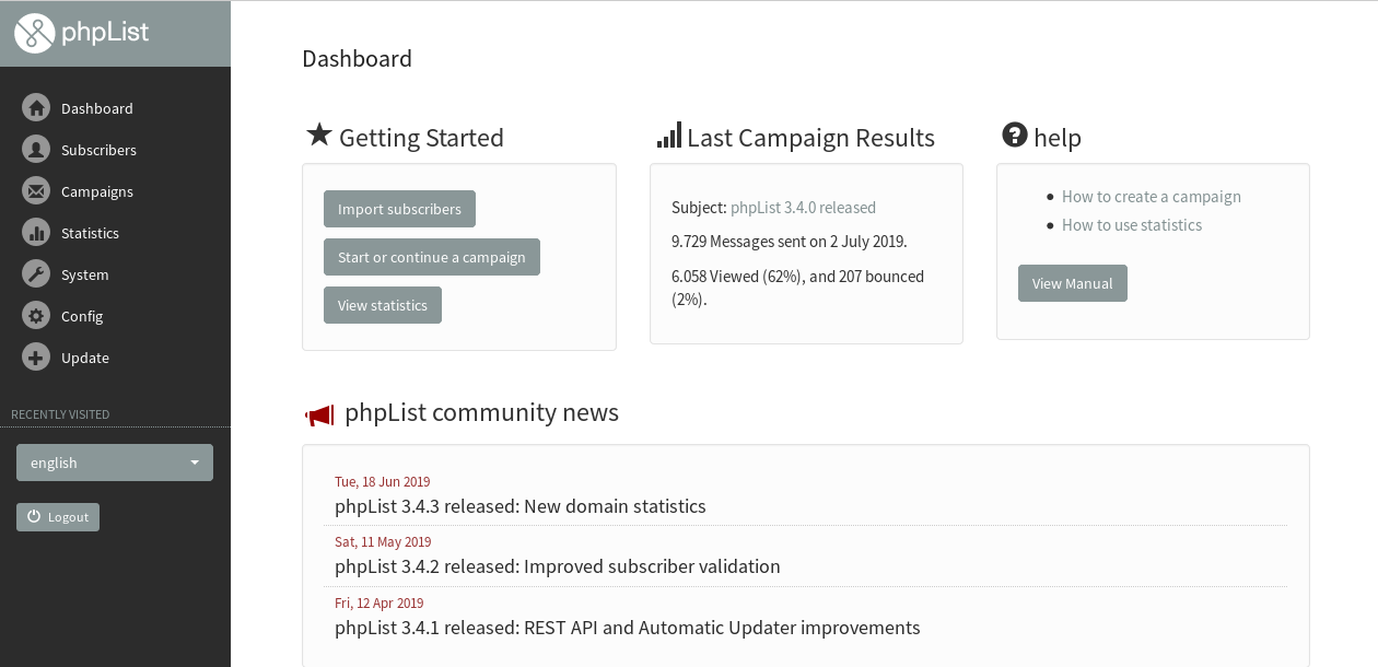 phpList