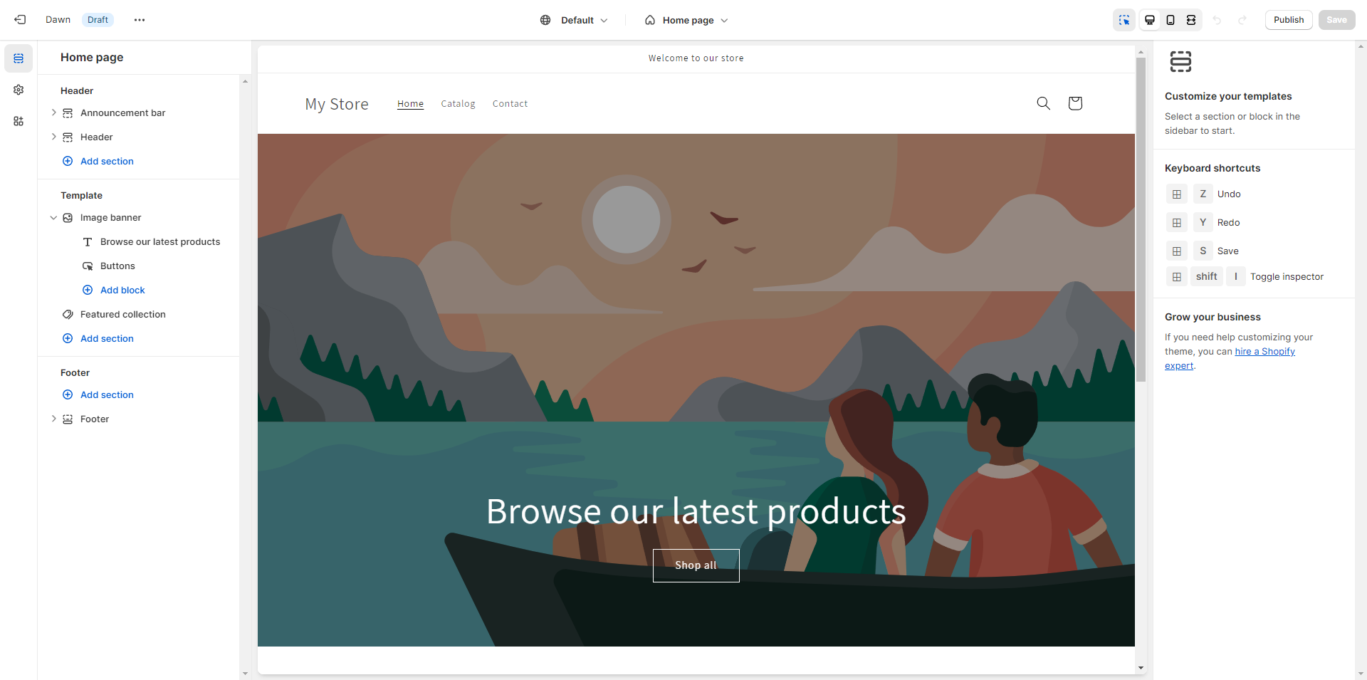 Shopify's theme customization